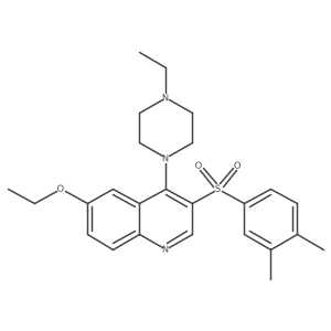 3-(3,4-Dimethylbenzenesulfonyl)-6-ethoxy-4-(4-ethylpiperazin-1-yl)quinoline结构式