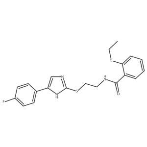2-ethoxy-N-(2-((5-(4-fluorophenyl)-1H-imidazol-2-yl)thio)ethyl)benzamide Structure