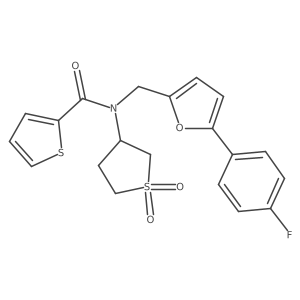 N-(1,1-dioxidotetrahydrothiophen-3-yl)-N-{[5-(4-fluorophenyl)furan-2-yl]methyl}thiophene-2-carboxamide Structure