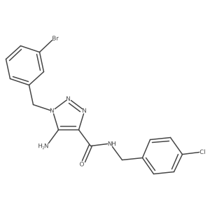5-amino-1-(3-bromobenzyl)-N-(4-chlorobenzyl)-1H-1,2,3-triazole-4-carboxamide Structure