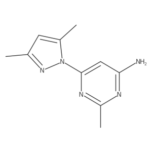 6-(3,5-Dimethyl-1H-pyrazol-1-yl)-2-methyl-4-pyrimidinamine Structure