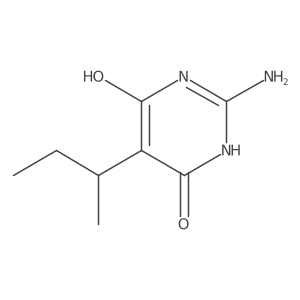 2-Amino-5-sec-butyl-4,6-pyrimidinediol结构式