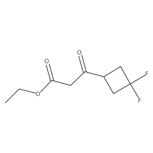 Ethyl 3-(3,3-difluorocyclobutyl)-3-oxopropanoate Structure
