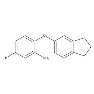 5-Chloro-2-(2,3-dihydro-1H-inden-5-yloxy)aniline结构式