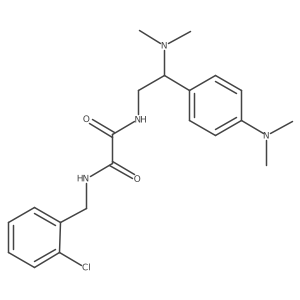N1-(2-chlorobenzyl)-N2-(2-(dimethylamino)-2-(4-(dimethylamino)phenyl)ethyl)oxalamide结构式