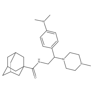 N-{2-[4-(dimethylamino)phenyl]-2-(4-methylpiperazin-1-yl)ethyl}adamantane-1-carboxamide Structure