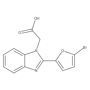 2-(5-Bromo-2-furanyl)-1H-benzimidazole-1-acetic acid结构式