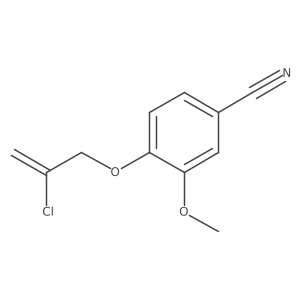 4-((2-Chloroallyl)oxy)-3-methoxybenzonitrile结构式