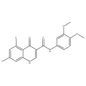 N-(3,4-dimethoxyphenyl)-5,7-difluoro-4-hydroxyquinoline-3-carboxamide Structure