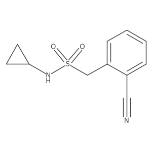 1-(2-cyanophenyl)-N-cyclopropylmethanesulfonamide结构式