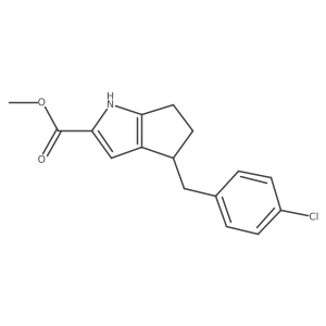 Methyl 4-(4-chlorobenzyl)-1,4,5,6-tetrahydrocyclopenta[b]pyrrole-2-carboxylate Structure