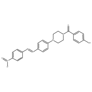 Methanone, (4-hydroxyphenyl)[4-[4-[2-(4-nitrophenyl)diazenyl]phenyl]-1-piperazinyl]-结构式