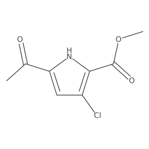 methyl 5-acetyl-3-chloro-1H-pyrrole-2-carboxylate Structure