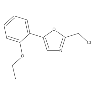 2-(Chloromethyl)-5-(2-ethoxyphenyl)oxazole Structure