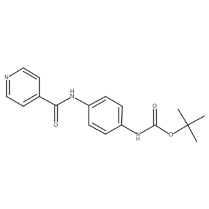 tert-butyl N-[4-(pyridine-4-carbonylamino)phenyl]carbamate Structure