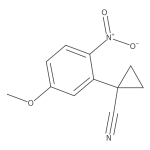 1-(5-Methoxy-2-nitrophenyl)cyclopropane-1-carbonitrile Structure