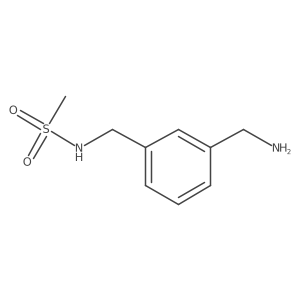 N-{[3-(aminomethyl)phenyl]methyl}methanesulfonamide结构式
