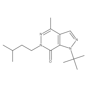 1-(tert-butyl)-6-isopentyl-4-methyl-1H-pyrazolo[3,4-d]pyridazin-7(6H)-one Structure