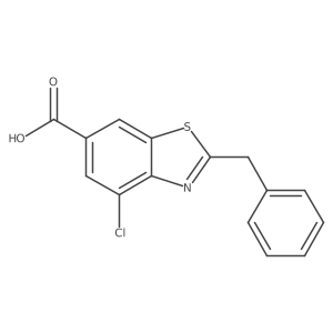 2-Benzyl-4-chloro-1,3-benzothiazole-6-carboxylic acid Structure