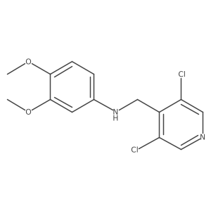 N-((3,5-dichloropyridin-4-yl)methyl)-3,4-dimethoxybenzenamine Structure