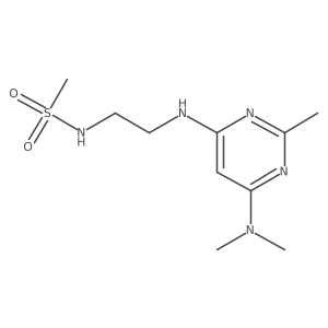 N-(2-((6-(dimethylamino)-2-methylpyrimidin-4-yl)amino)ethyl)methanesulfonamide Structure