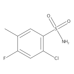 2-Chloro-4-fluoro-5-methylbenzenesulfonamide Structure