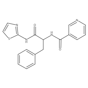 Nalpha-(pyridin-3-ylcarbonyl)-N-1,3-thiazol-2-yl-L-phenylalaninamide结构式