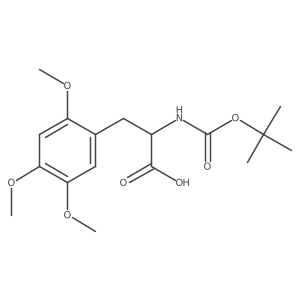 (2R)-2-[(Tert-butoxy)carbonylamino]-3-(2,4,5-trimethoxyphenyl)propanoic acid Structure