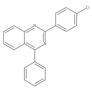 2-(4-Chlorophenyl)-4-phenylquinazoline结构式