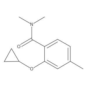 2-Cyclopropoxy-N,N,4-trimethylbenzamide结构式
