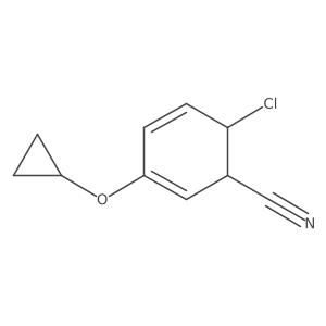 6-Chloro-3-cyclopropoxycyclohexa-2,4-dienecarbonitrile Structure