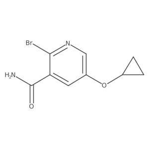 2-Bromo-5-cyclopropoxynicotinamide Structure