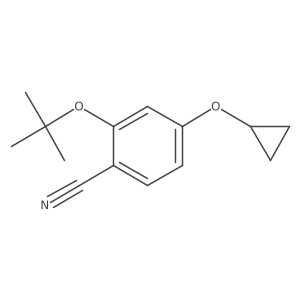 2-Tert-butoxy-4-cyclopropoxybenzonitrile Structure