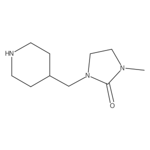 1-Methyl-3-(piperidin-4-ylmethyl)imidazolidin-2-one结构式