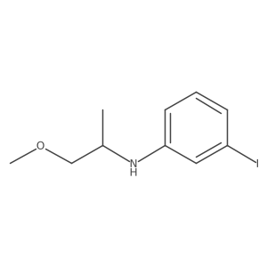 3-iodo-N-(1-methoxypropan-2-yl)aniline Structure