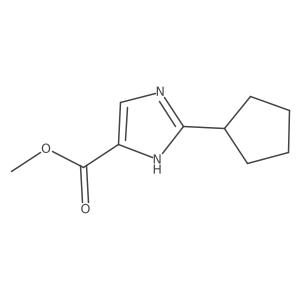methyl 2-cyclopentyl-1H-imidazole-5-carboxylate Structure