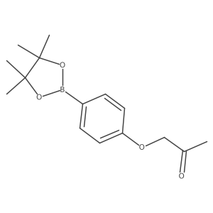 1-[4-(4,4,5,5-Tetramethyl-1,3,2-dioxaborolan-2-yl)phenoxy]acetone结构式