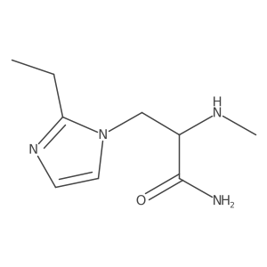 3-(2-Ethyl-1h-imidazol-1-yl)-2-(methylamino)propanamide Structure