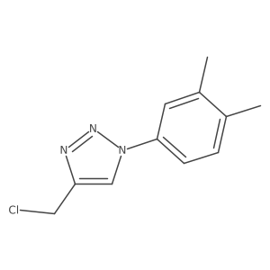 4-(chloromethyl)-1-(3,4-dimethylphenyl)-1H-1,2,3-triazole结构式