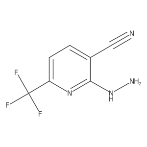 2-Hydrazinyl-6-(trifluoromethyl)nicotinonitrile Structure