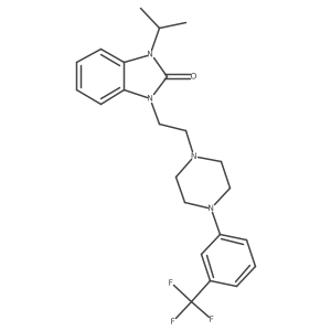 1-Propan-2-yl-3-[2-[4-[3-(trifluoromethyl)phenyl]piperazin-1-yl]ethyl]benzimidazol-2-one结构式