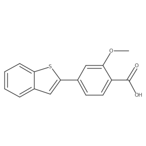 4-[Benzo(b)thiophen-2-yl]-2-methoxybenzoic acid Structure