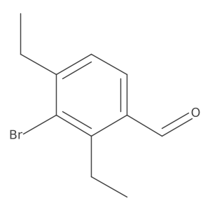 Benzaldehyde, 3-bromo-2,4-diethyl-结构式