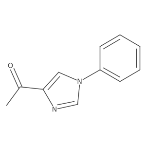 1-(1-Phenyl-1H-imidazol-4-yl)ethanone结构式