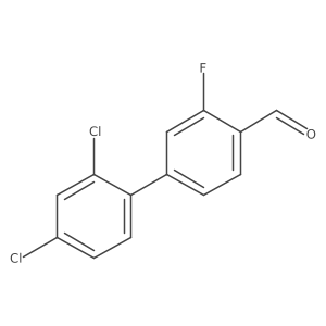 2',4'-Dichloro-3-fluoro-biphenyl-4-carboxaldehyde Structure
