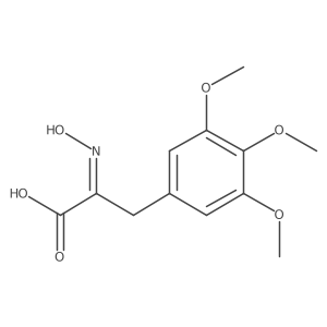 2-(Hydroxyimino)-3-(3,4,5-trimethoxyphenyl)propanoic acid Structure