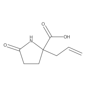 (S)-2-(2-Propenyl)-2-carboxy-5-oxo-pyrrolidine Structure