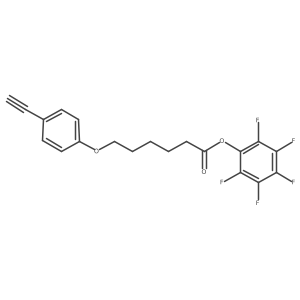 Perfluorophenyl 6-(4-ehynylphenoxy)hexanoate结构式