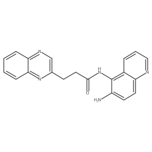 N-(6-aminoquinolin-5-yl)-3-(quinoxalin-2-yl)propanamide Structure