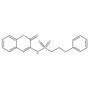 N-(2-oxo-2H-chromen-3-yl)-2-phenoxyethanesulfonamide结构式